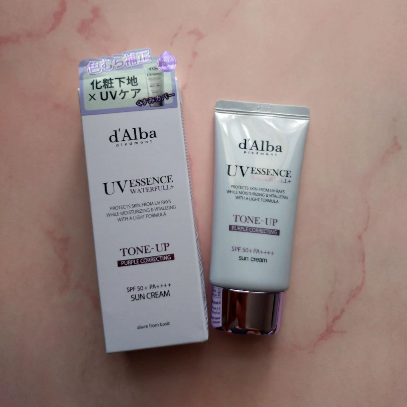 ダルバ ウォータフル トーンアップ サンクリーム(パープル)/ダルバ/日焼け止めクリームを使ったクチコミ(1枚目)