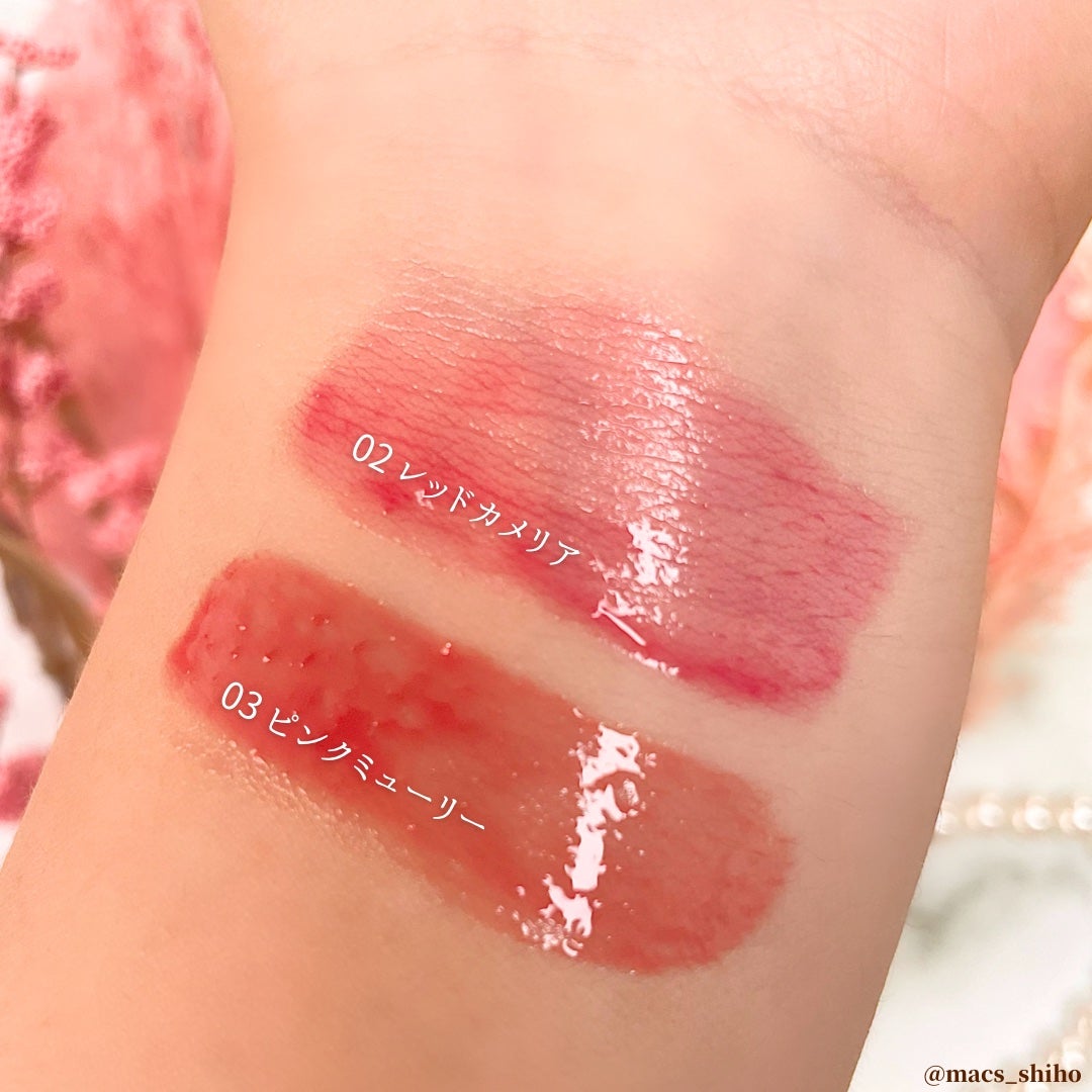 ナチュラルブルームリップオイルセラム 3色セット/PINATE/リップグロスを使ったクチコミ(2枚目)