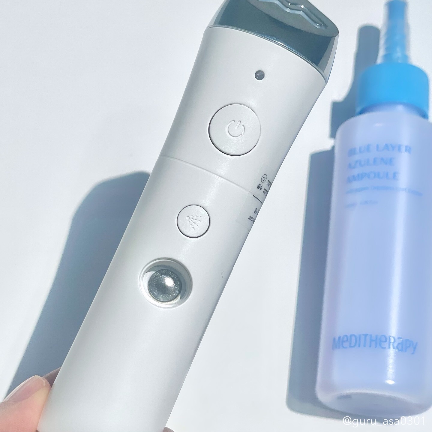 ブルーレイヤーミストアンプルジェット美顔器/MEDITHERAPY/美顔器・マッサージを使ったクチコミ（2枚目）