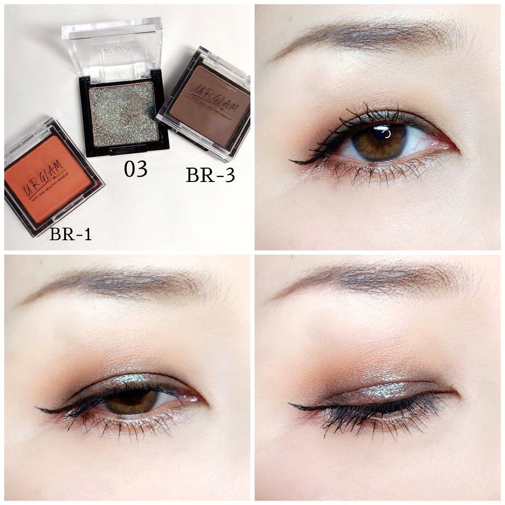 UR GLAM　POWDER EYESHADOW/U R GLAM/単色アイシャドウを使ったクチコミ（2枚目）