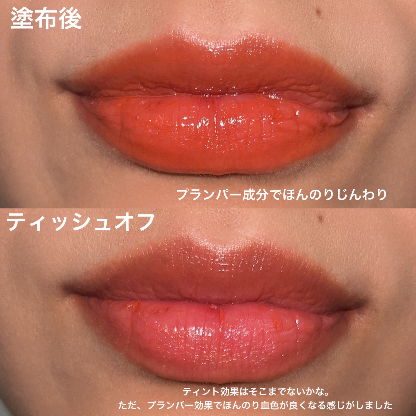 ディープキスド プランピング リップエナメル/Dinto/リップグロスを使ったクチコミ(5枚目)