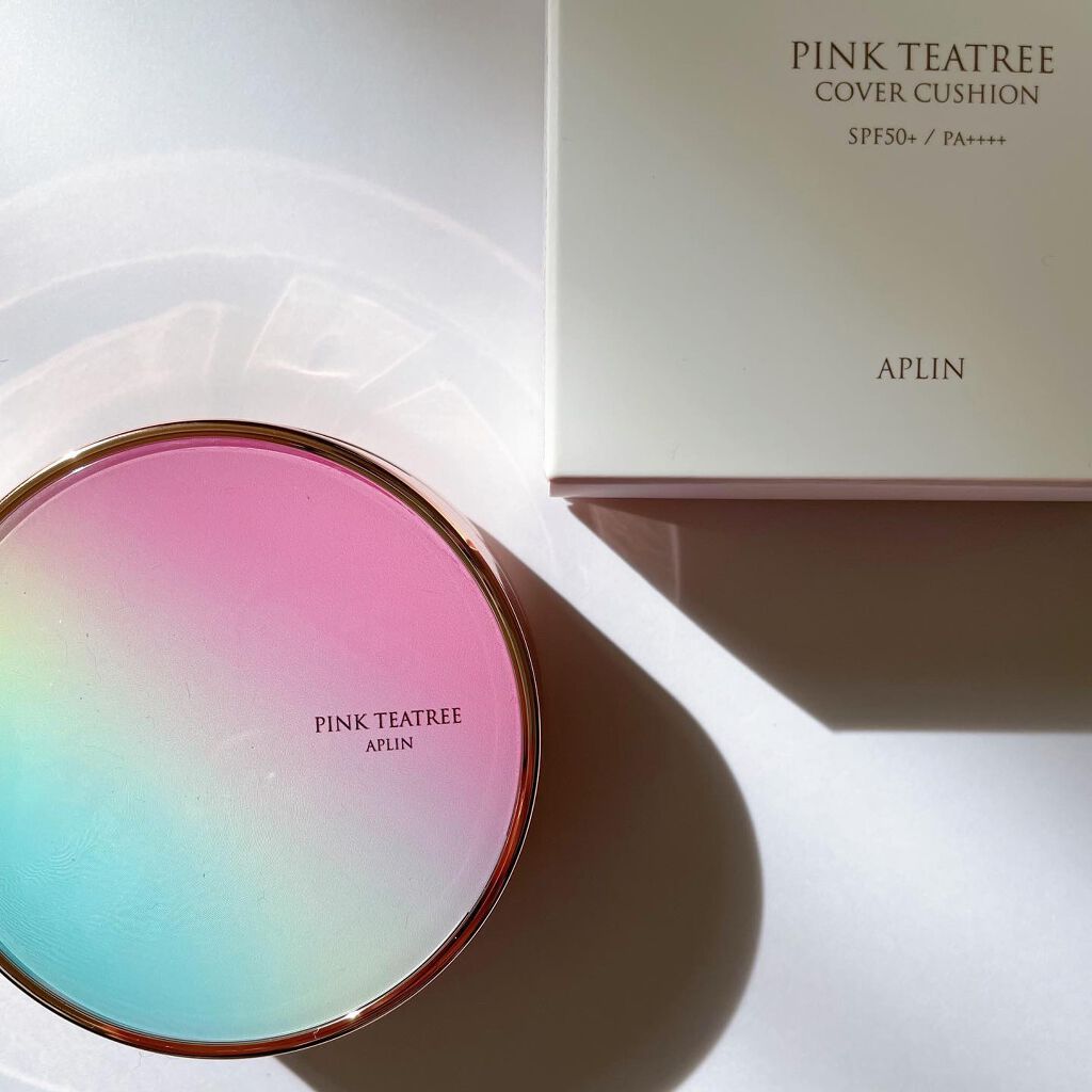 ピンクティーツリーカバークッション/APLIN/クッションファンデーションを使ったクチコミ（1枚目）