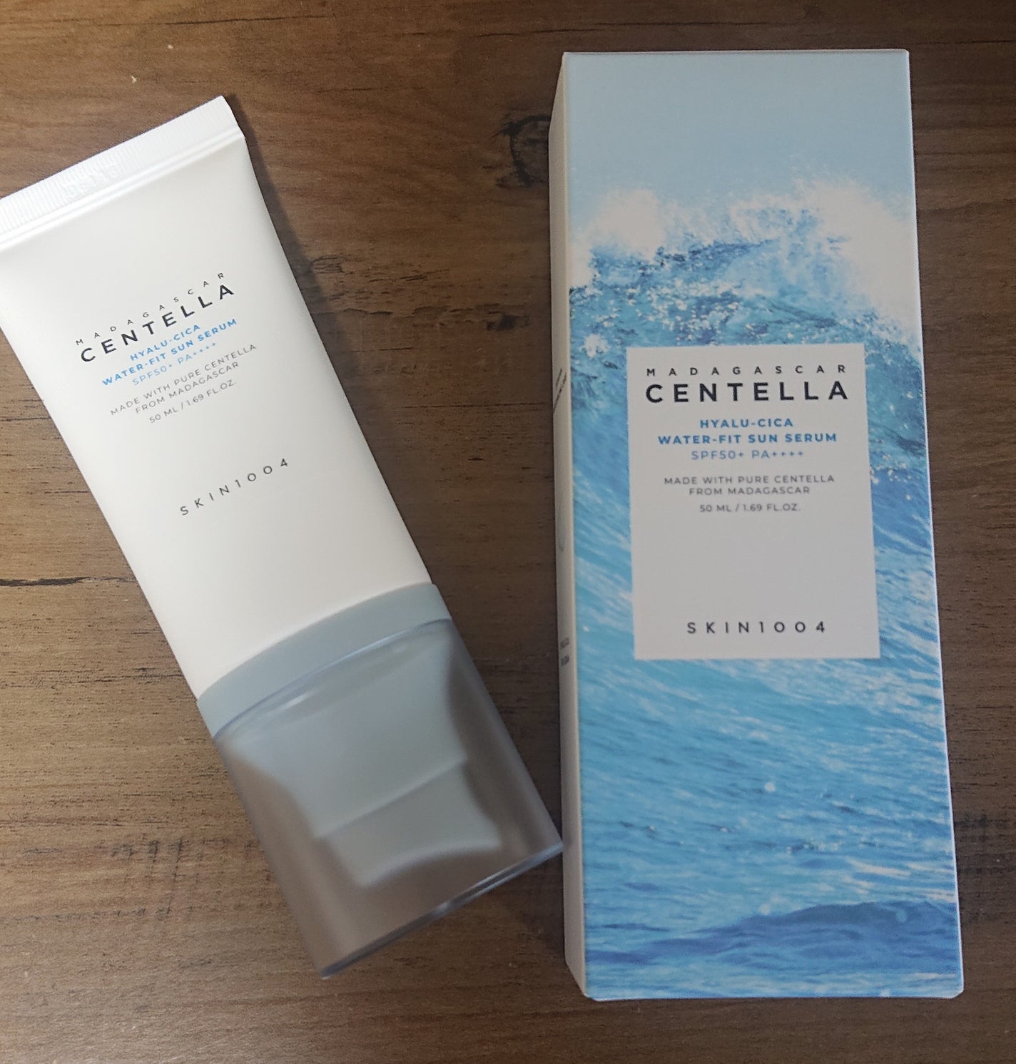 ヒアルーシカ ウォーターフィット サンセラム/SKIN1004/日焼け止めローションを使ったクチコミ(1枚目)