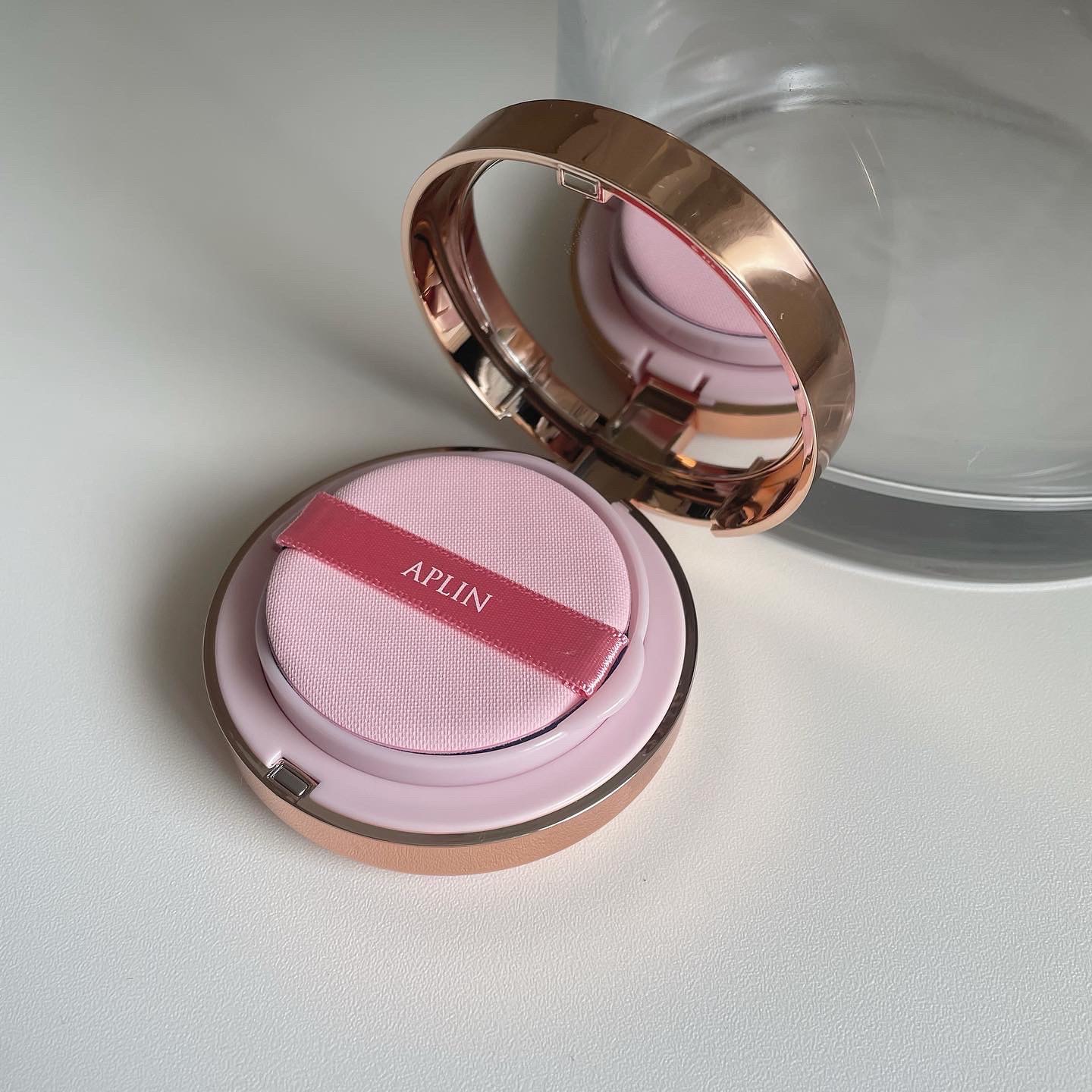 ピンクティーツリーカバーアップグロウクッション/APLIN/クッションファンデーションを使ったクチコミ（3枚目）