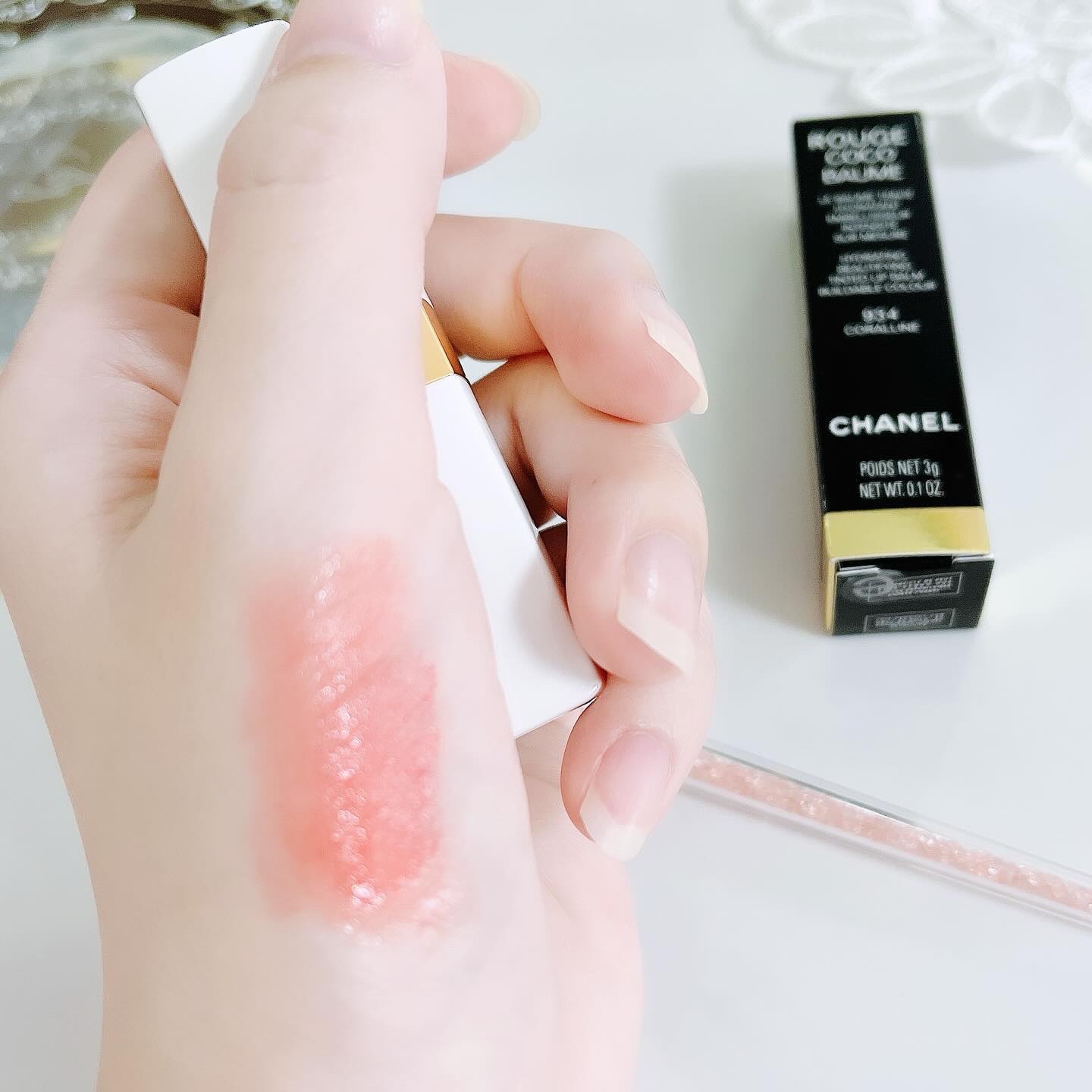 シャネル ルージュ ココ ボーム/CHANEL/口紅を使ったクチコミ（3枚目）