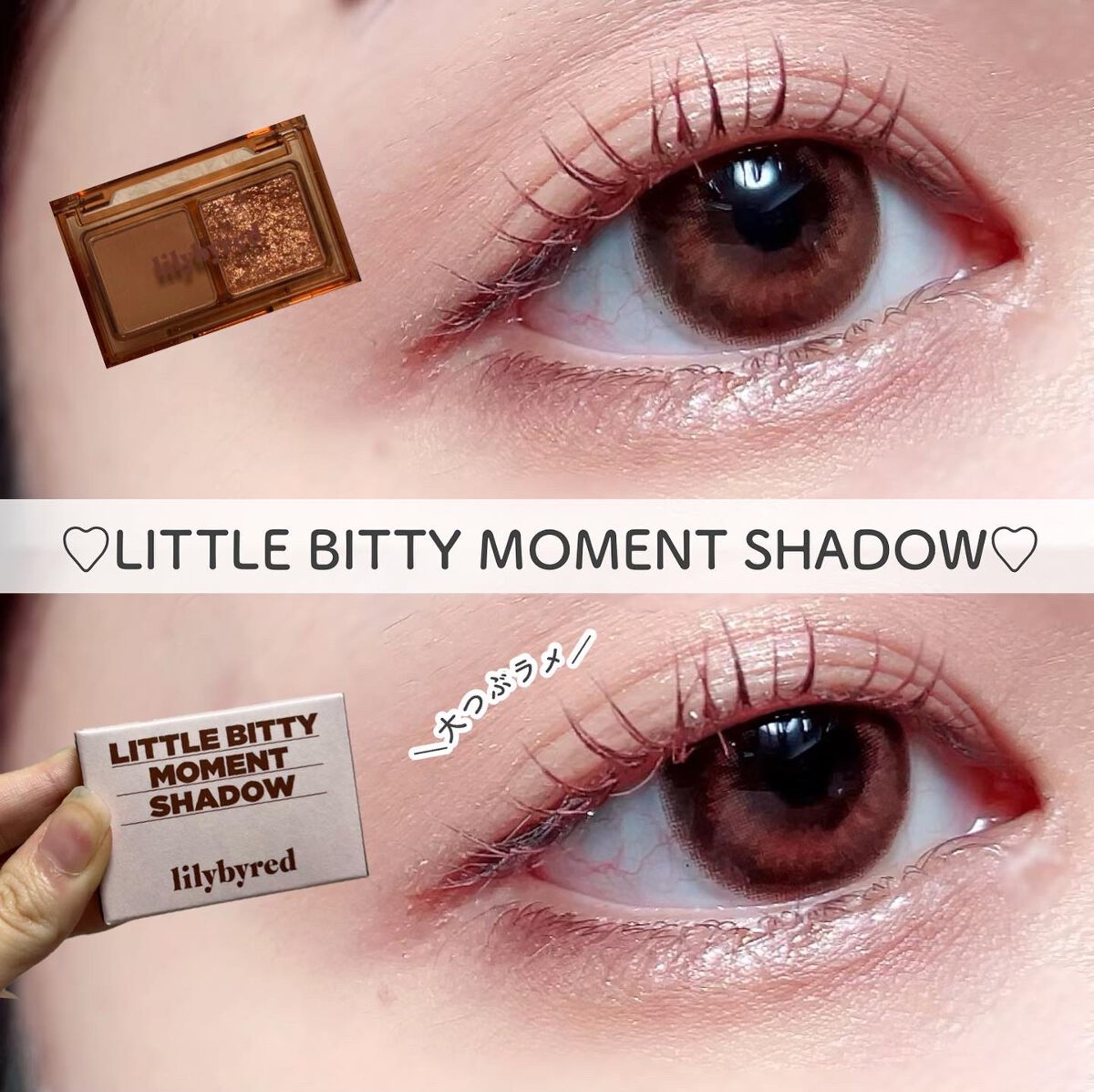 Little Bitty Moment Shadow/lilybyred/アイシャドウパレットを使ったクチコミ（1枚目）