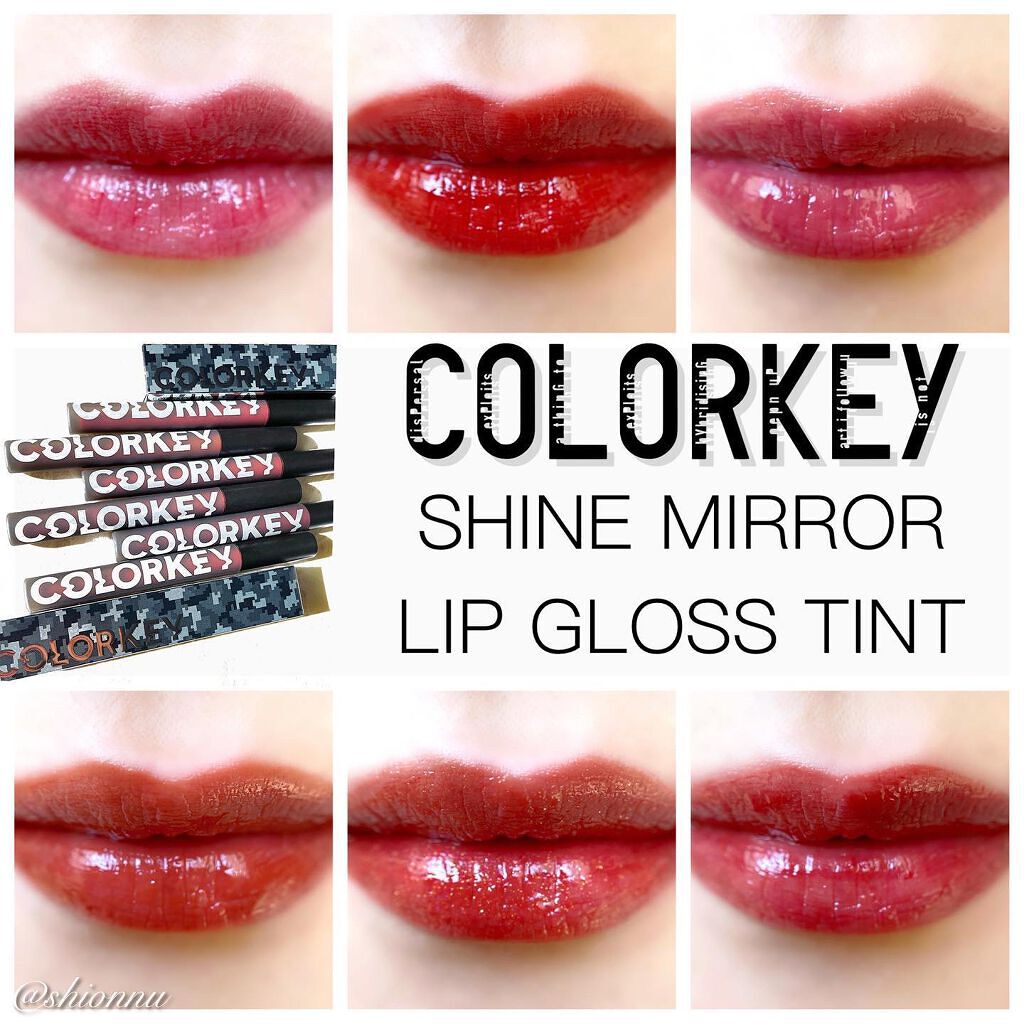 シャインミラーティント/COLORKEY/リップティントを使ったクチコミ（1枚目）