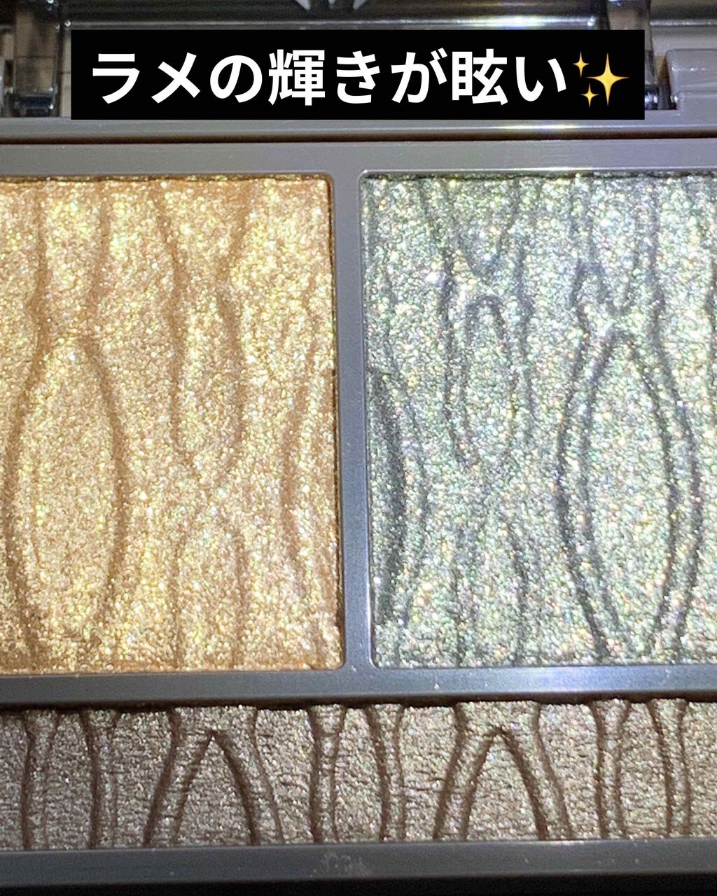 プリズムヴィーナス アイズ GR-2 ゴールデンカーキ系/Visée/アイシャドウパレットを使ったクチコミ（2枚目）