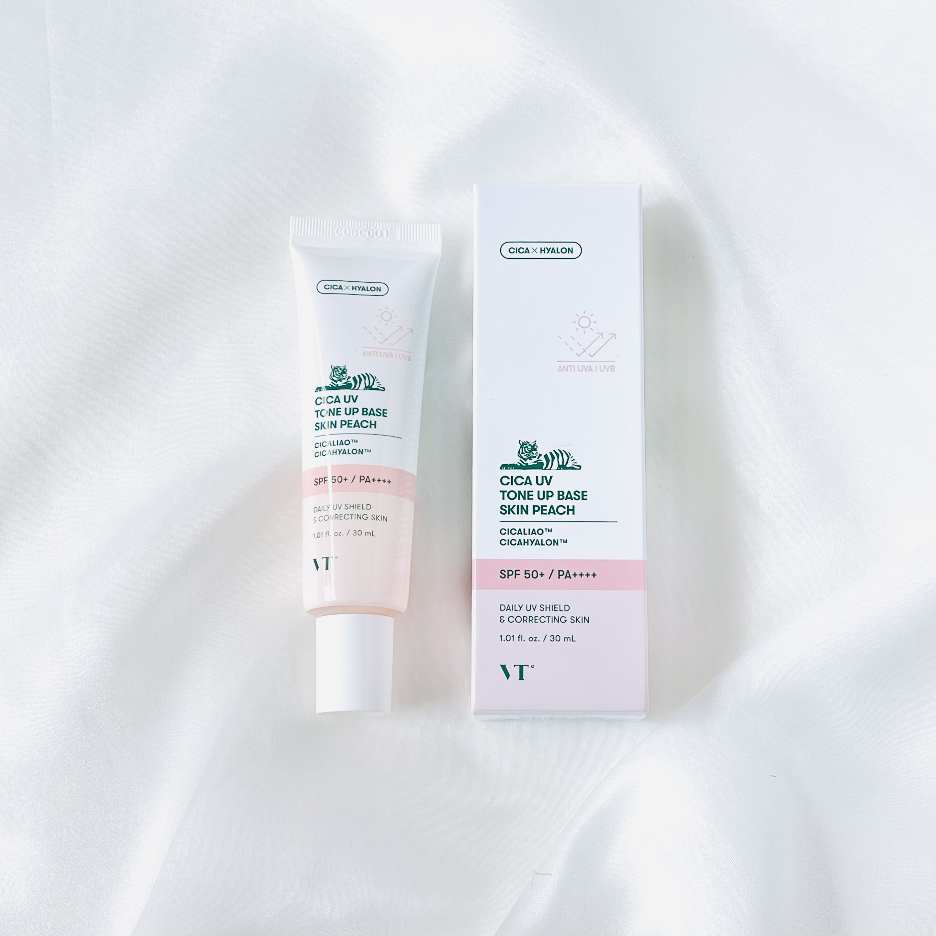 CICA UVトーンアップベース スキンピーチ/VT/化粧下地を使ったクチコミ（1枚目）