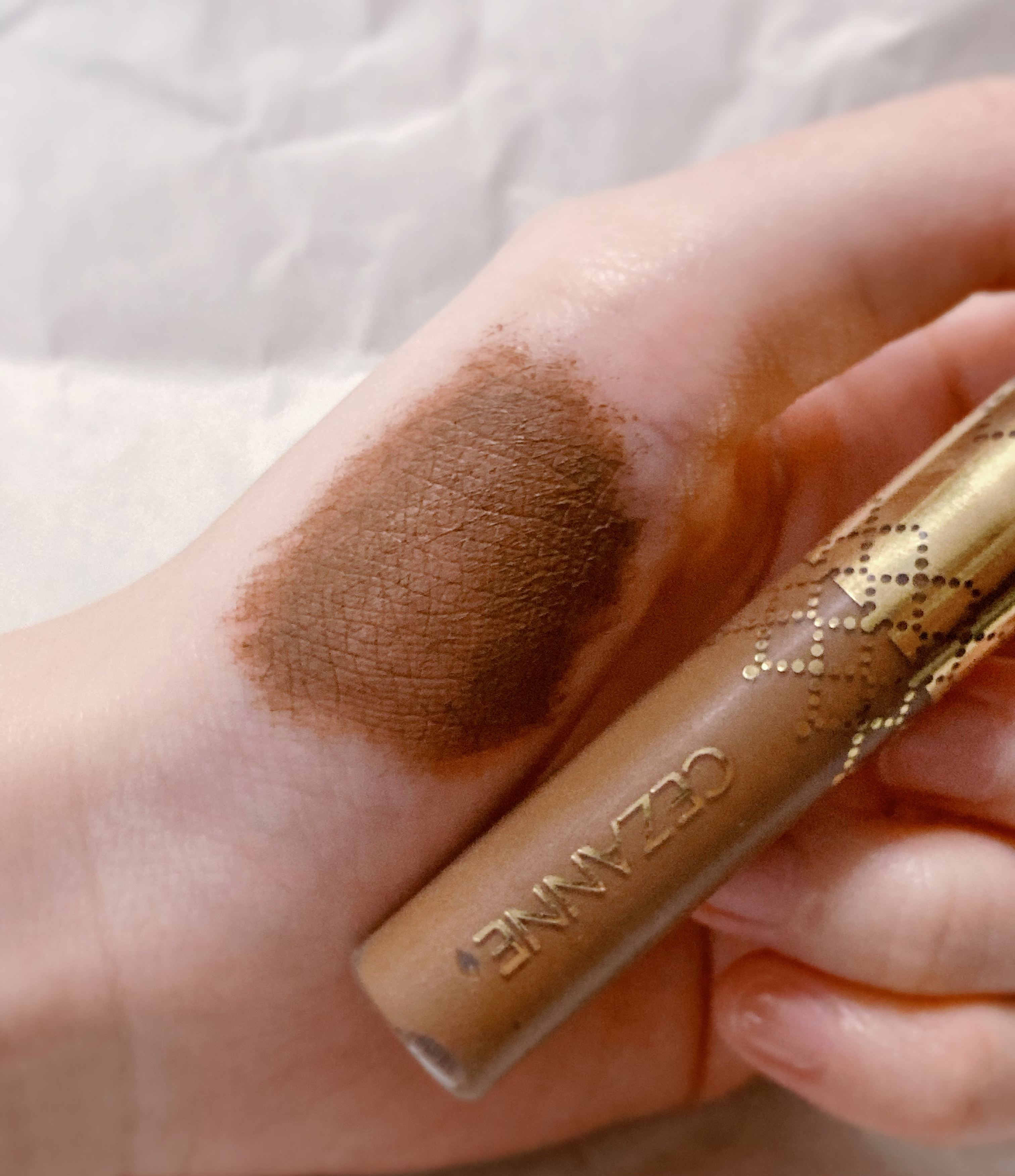 アイブロウマスカラ 01　ナチュラルブラウン/CEZANNE/眉マスカラを使ったクチコミ（2枚目）