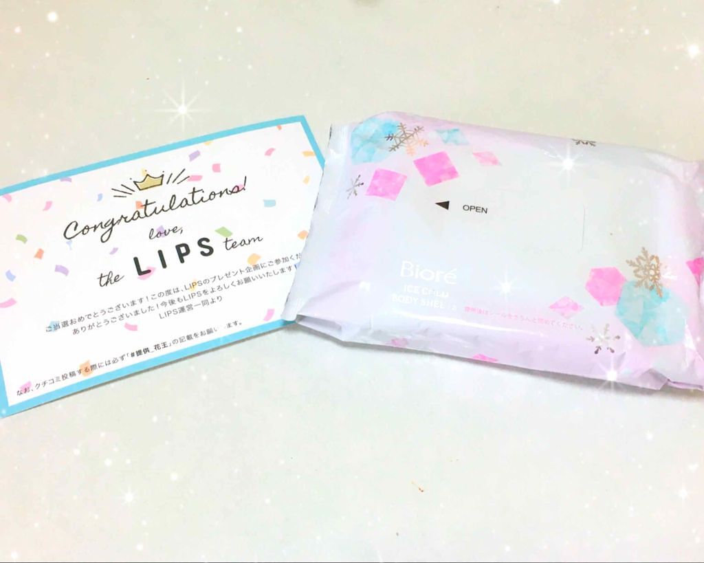 冷シート リフレッシュフローラルの香り/ビオレ/ボディシートを使ったクチコミ(1枚目)