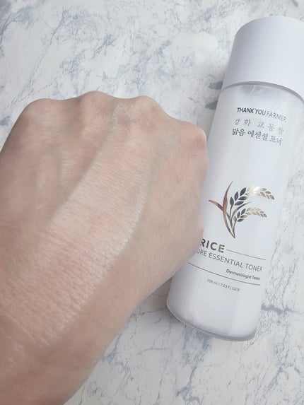 ライス ピュア エッセンシャル トナー/THANK YOU FARMER/化粧水を使ったクチコミ(3枚目)