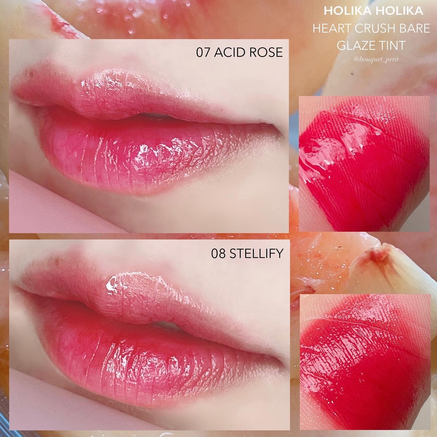 ハートクラッシュ ベアグレイズティント/HOLIKA HOLIKA/リップティントを使ったクチコミ(9枚目)