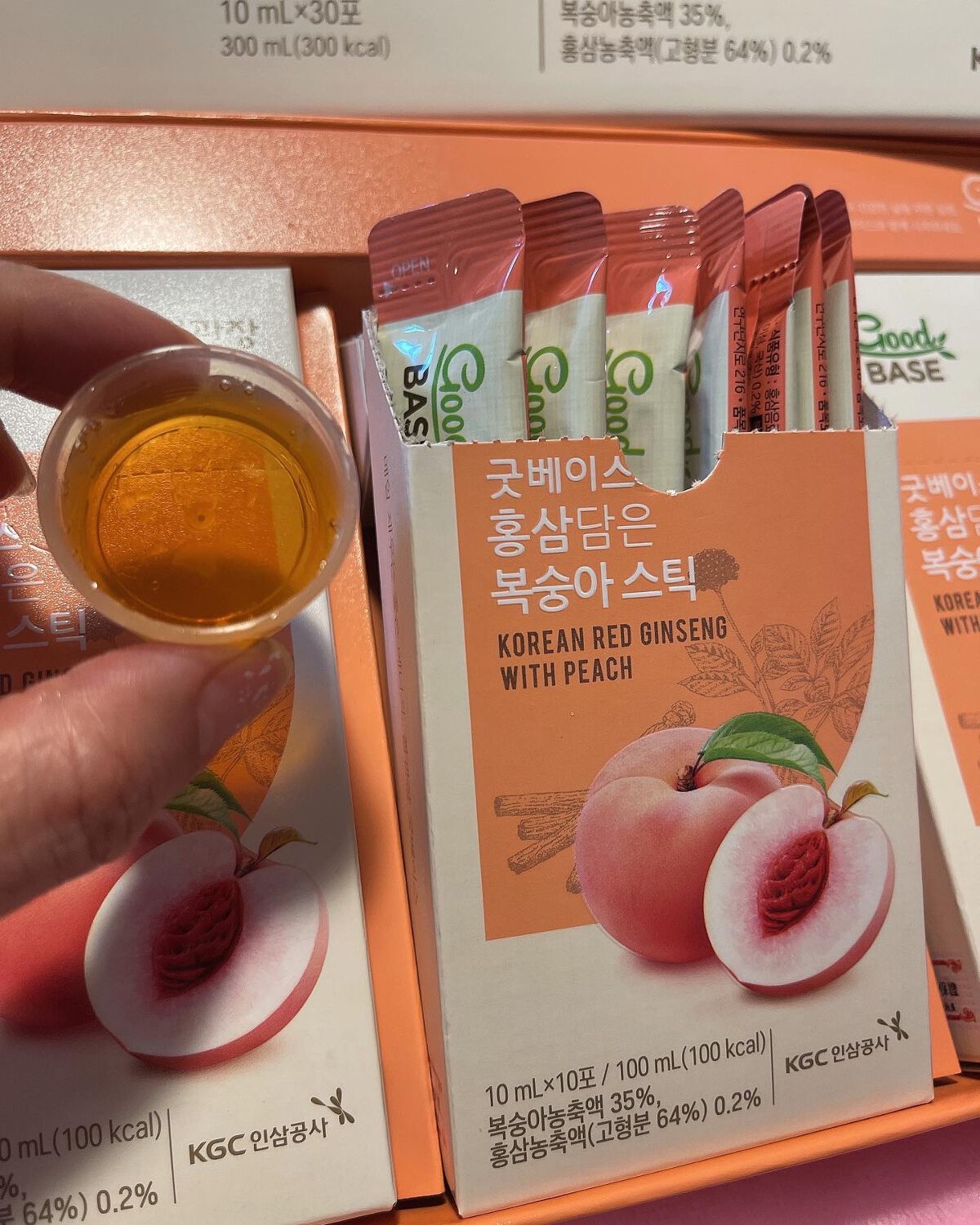 フォロバ100‼️インスタから投稿 on LIPS 「GoodBASE紅参ピーチスティック(10mL×30)お試しし..」(1枚目)