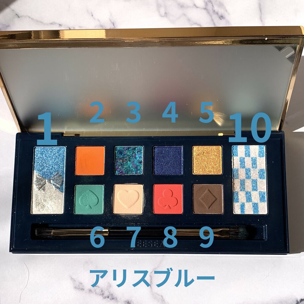 アリスドリームランドシリーズ 12色アイシャドウパレット（ZEESEA×大英博物館）/ZEESEA/アイシャドウパレットを使ったクチコミ（2枚目）