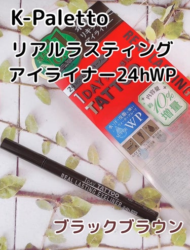 リアルラスティングアイライナー24hWP/K-パレット/リキッドアイライナーを使ったクチコミ（1枚目）