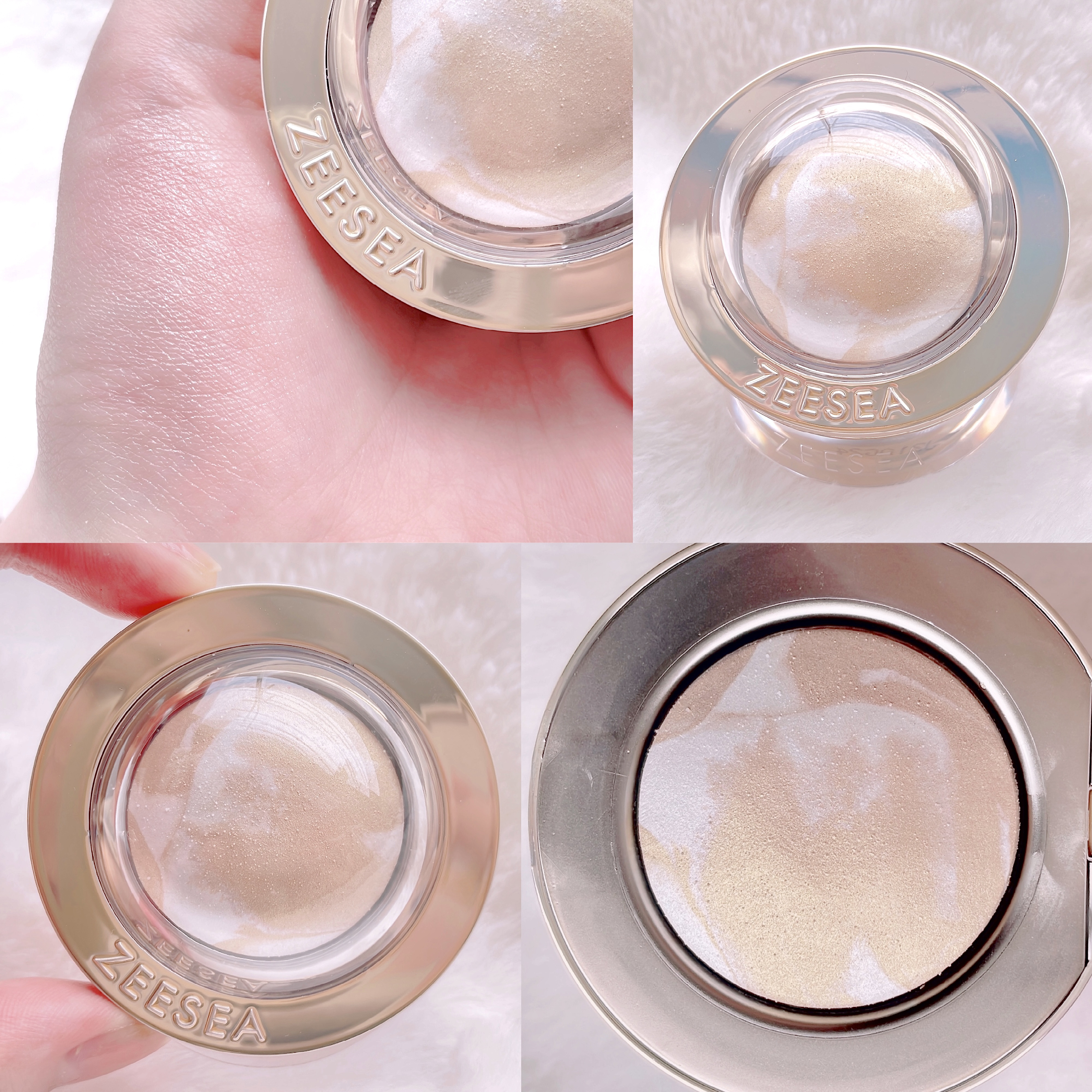 ZEESEA 惑星ハイライト 04 VG ヴィーナスゴールド/ZEESEA/パウダーハイライトを使ったクチコミ（2枚目）