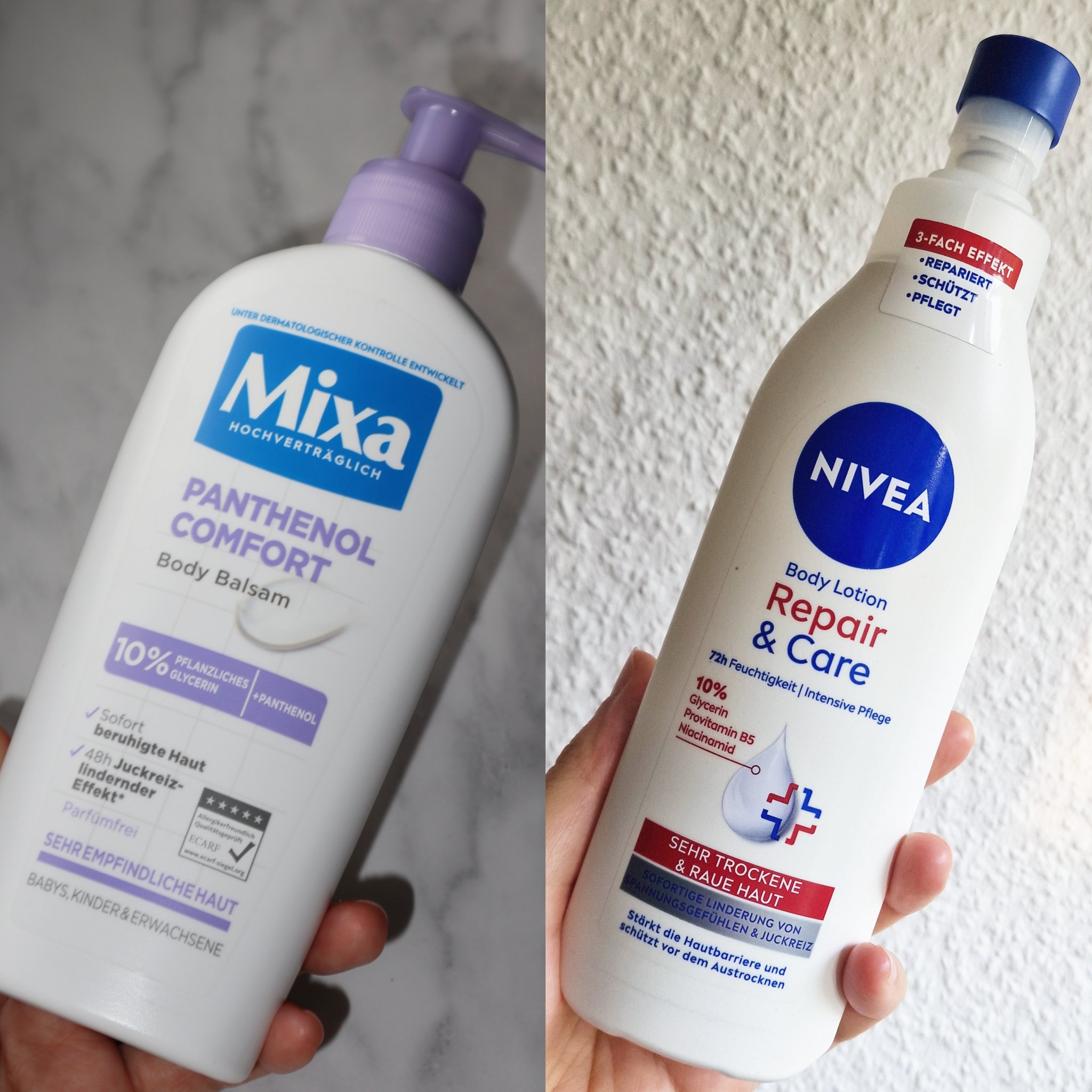 この冬、1番使ってるボディケア！

👑Mixa Panthenol Comfort Body Balsam

とにかく保湿力が高く、翌朝までしっとり感が続く。私は乾燥がひどい時にこれを数日間塗り続ければ改善する。無香料だから全身にたっぷり