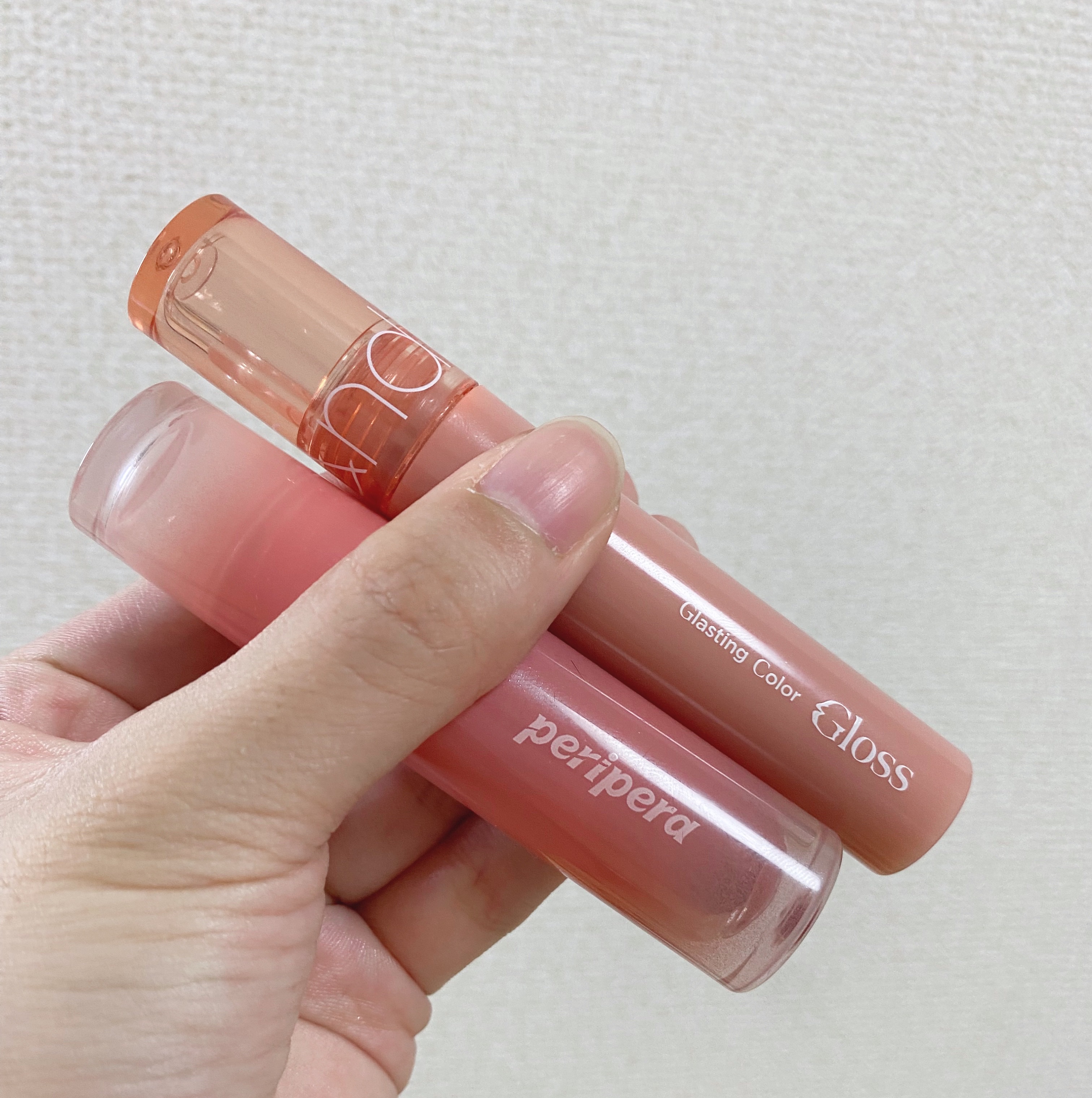 グラスティングカラーグロス/rom&nd/リップグロスを使ったクチコミ（1枚目）