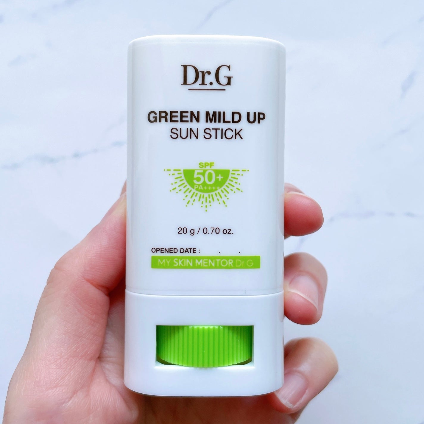 グリーンマイルドサンスティック SPF50+ PA++++/Dr.G/日焼け止めスティックを使ったクチコミ(3枚目)