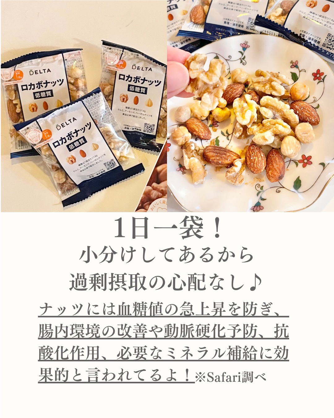 一週間分のロカボナッツ/デルタインターナショナル/低糖質食品を使ったクチコミ（2枚目）