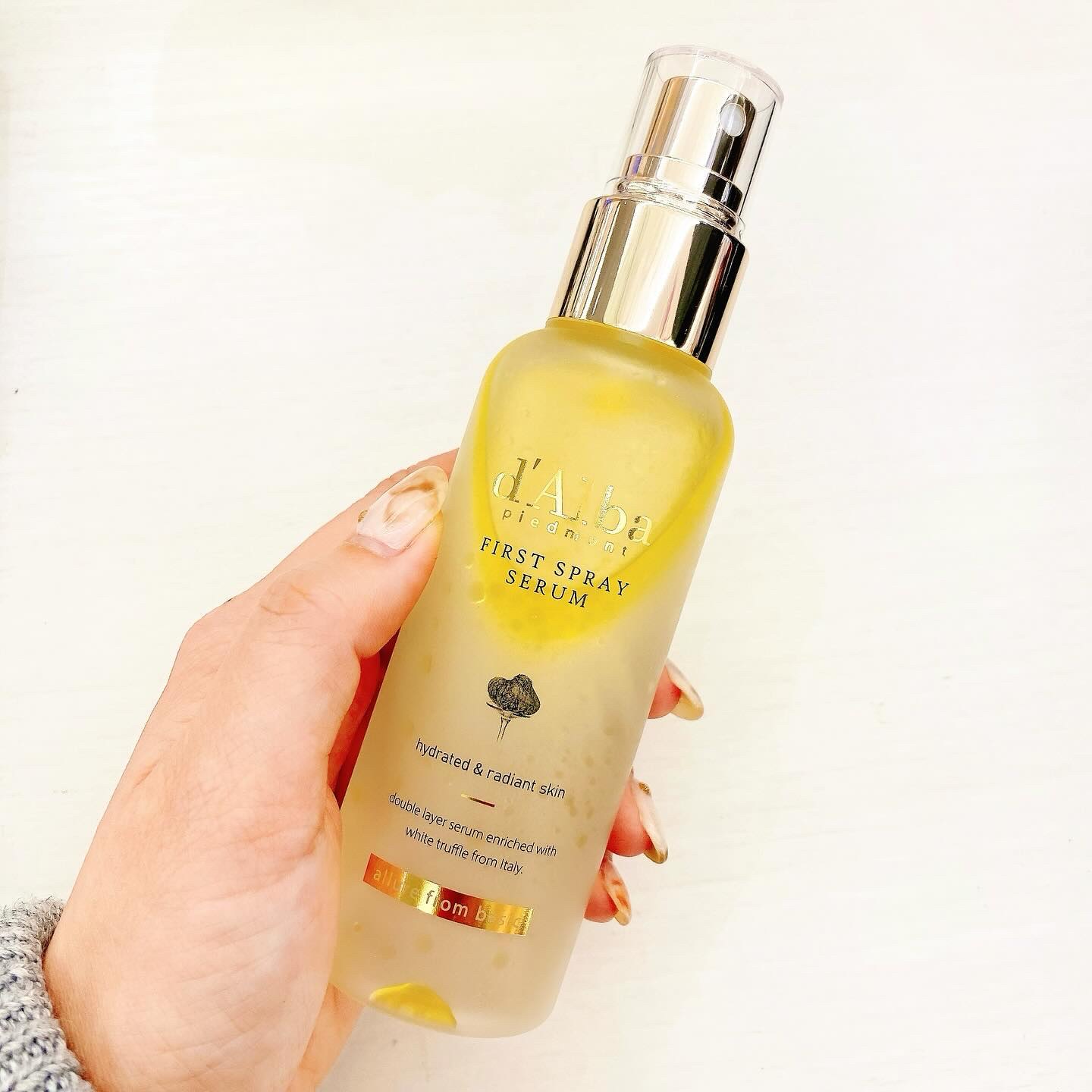 ダルバ ホワイトトリュフファーストスプレーセラム/ダルバ/ミスト状化粧水を使ったクチコミ（1枚目）