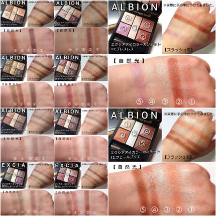 エクシア アイカラー カンテット/ALBION/アイシャドウパレットを使ったクチコミ(9枚目)