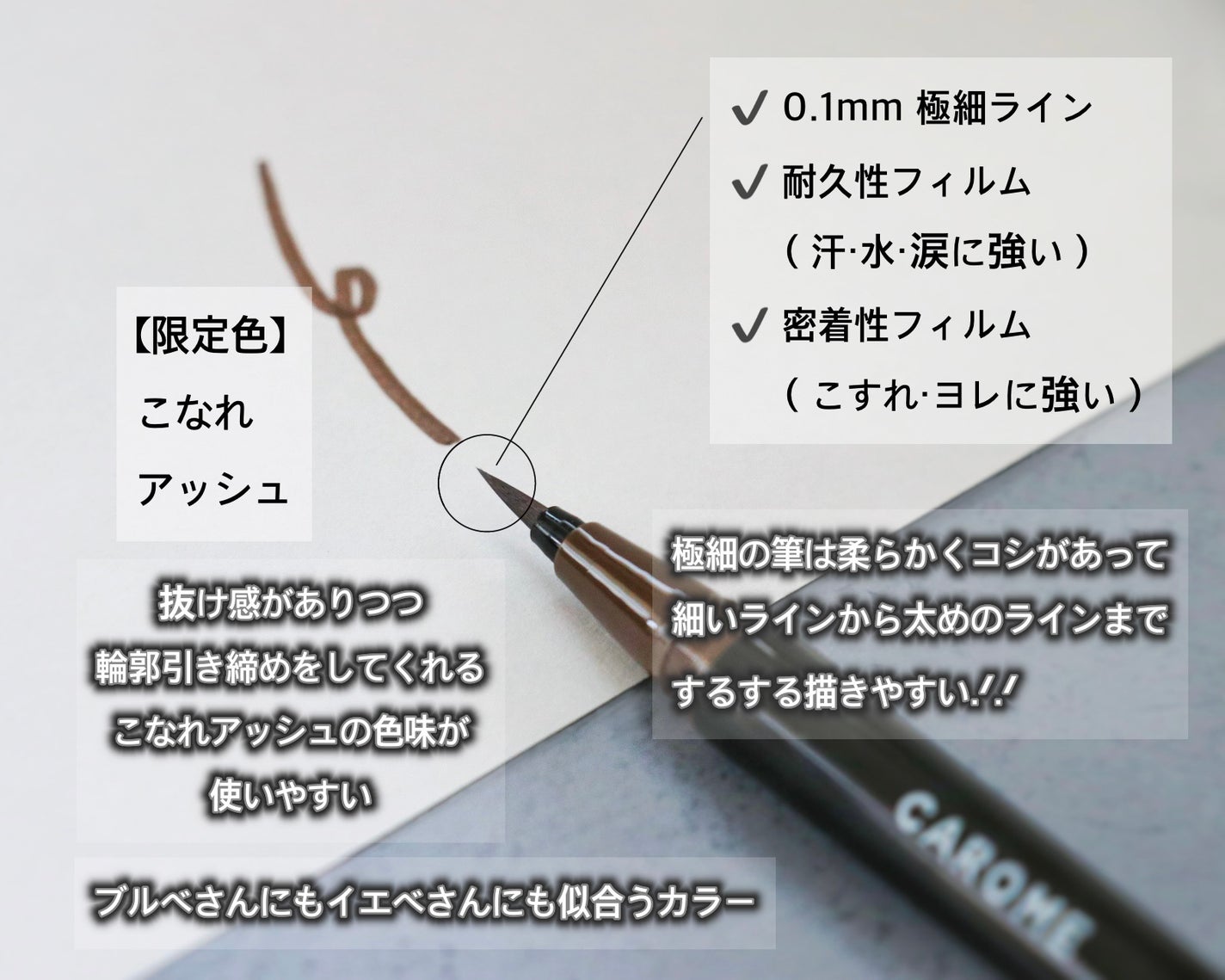 リキッドアイライナー/CAROME./リキッドアイライナーを使ったクチコミ(4枚目)