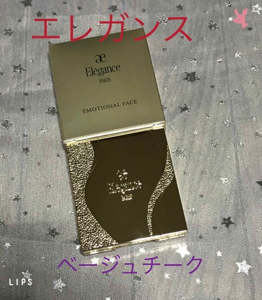 Elégance エモーショナル フェイスのクチコミ「Elégance
エモーショナル フェイス
BE401
税込み6050円
金ピカの鏡付きのケー.....」（1枚目）