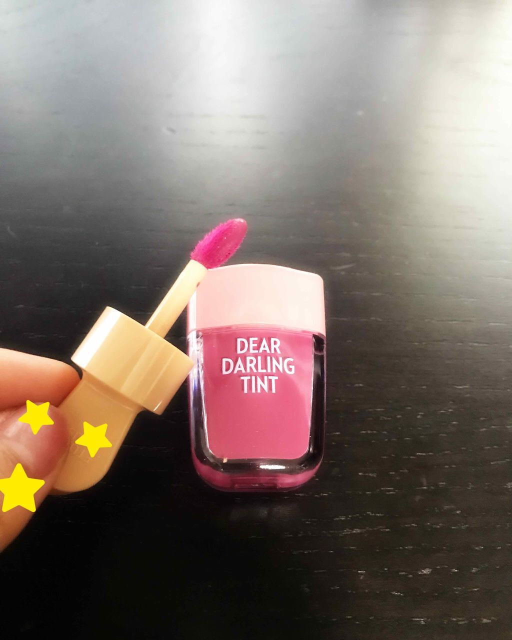 ディアダーリン ウォータージェルティント （アイスティント）/ETUDE/口紅を使ったクチコミ（2枚目）