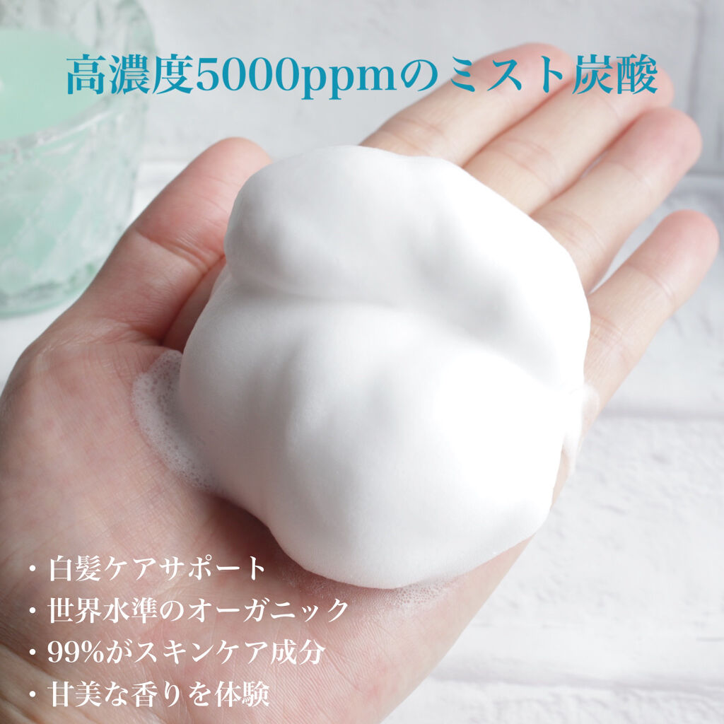 オーガニックスパークリングシャンプー/b.ris/市販シャンプーを使ったクチコミ（2枚目）