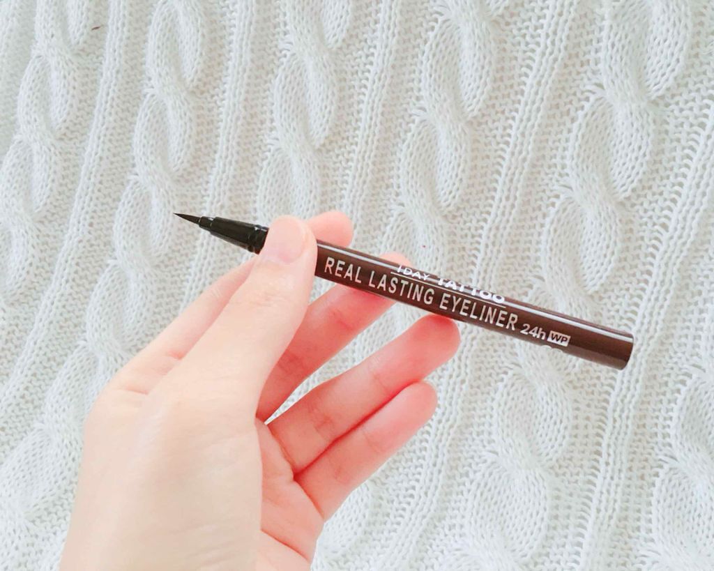 リアルラスティングアイライナー24hWP/K-パレット/リキッドアイライナーを使ったクチコミ(2枚目)