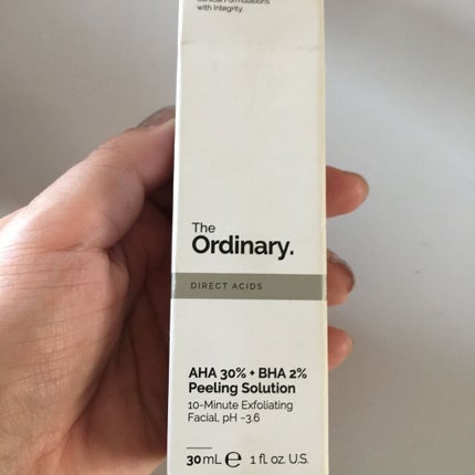 AHA 30% + BHA 2% Peeling Solution/The Ordinary/ピーリングを使ったクチコミ(1枚目)