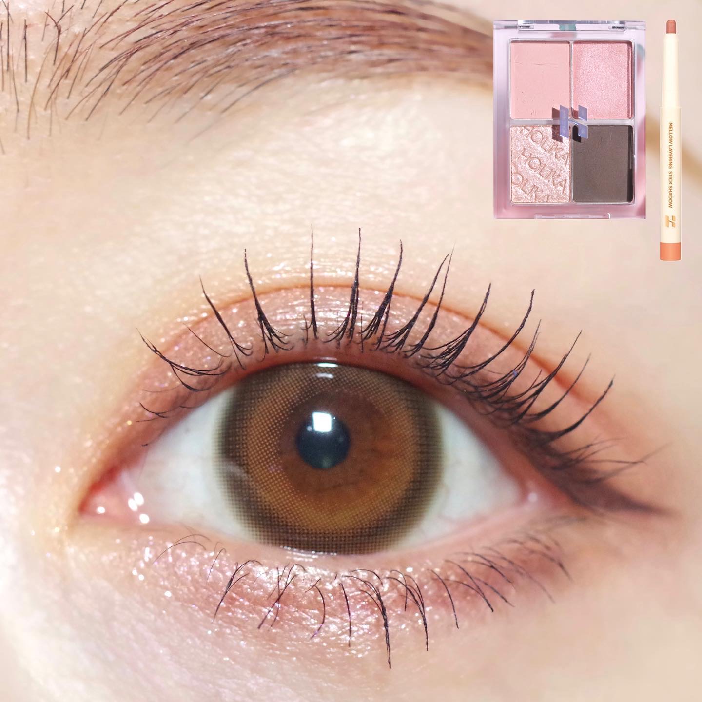 メロウレイヤリング スティックシャドウ/HOLIKA HOLIKA/スティックアイシャドウを使ったクチコミ（1枚目）