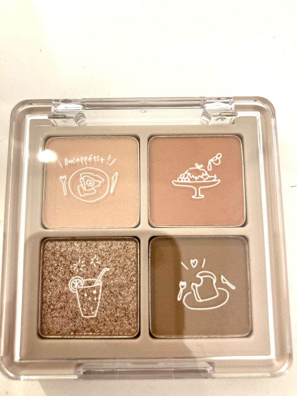 NOTONE  Peach Blush Toast cafe eye palette /Sonomama FRUIT/アイシャドウパレットを使ったクチコミ（2枚目）