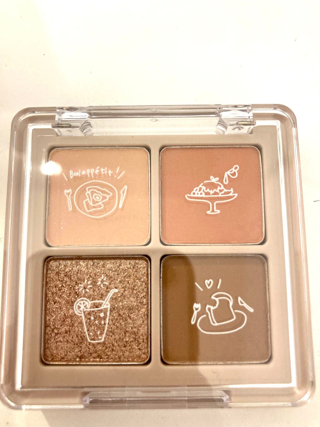 NOTONE Peach Blush Toast cafe eye palette /Sonomama FRUIT/アイシャドウパレットを使ったクチコミ(2枚目)