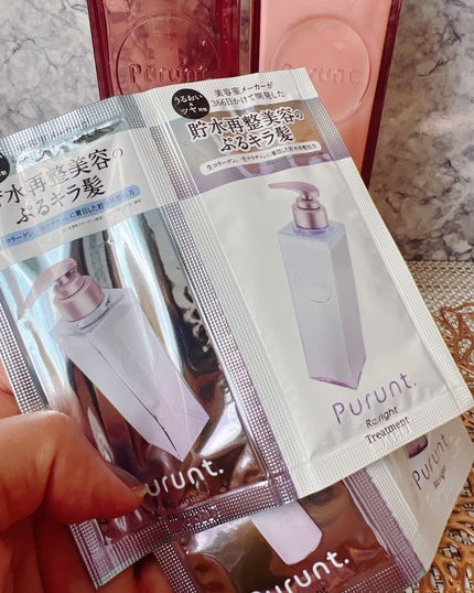 プルント リライトペアセット レッドワイン/Purunt./市販シャンプーを使ったクチコミ(4枚目)