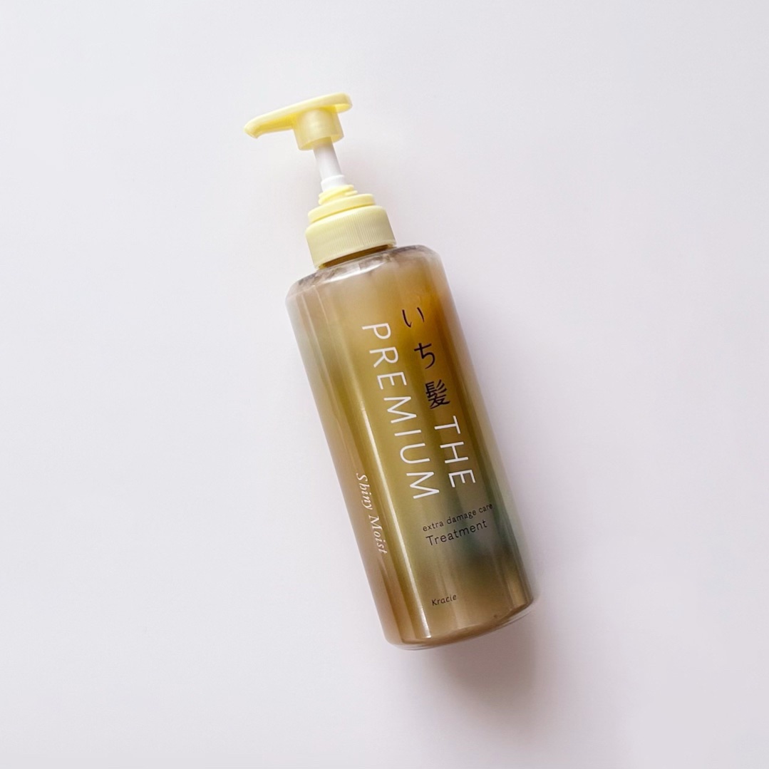 THE PREMIUM エクストラダメージケアシャンプー／トリートメント（シャイニーモイスト） トリートメント ポンプ 480g/いち髪/市販シャンプーを使ったクチコミ（1枚目）