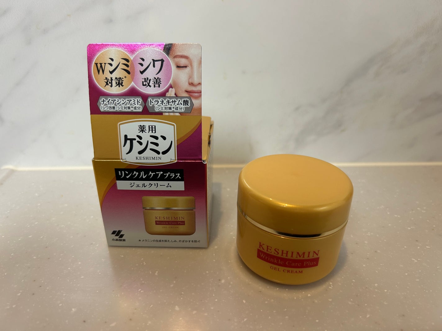リンクルケアプラスジェルクリーム/ケシミン/フェイスクリームを使ったクチコミ(1枚目)