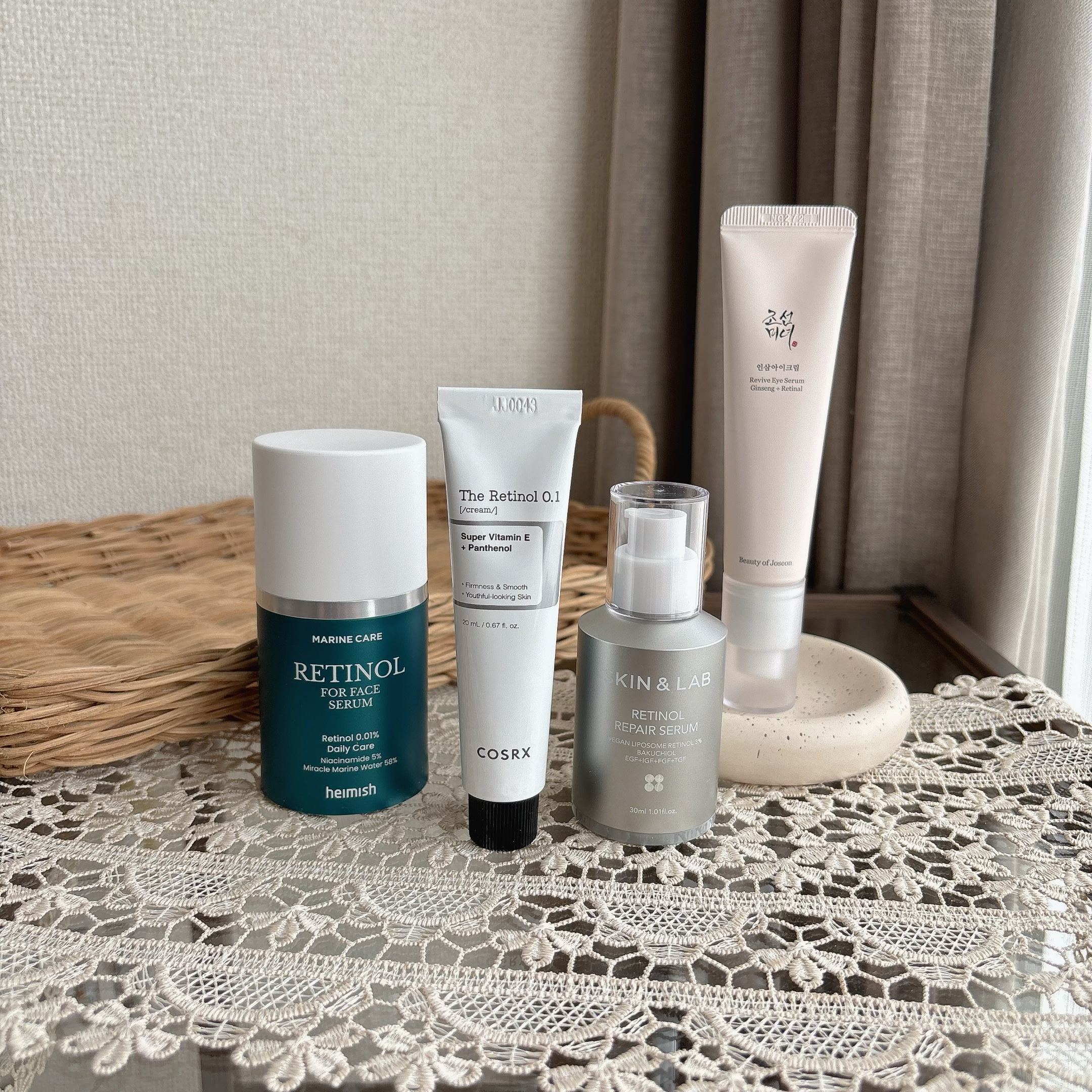 COSRX・Beauty of Joseon・SKIN&LAB・heimishのスキンケア・基礎化粧品