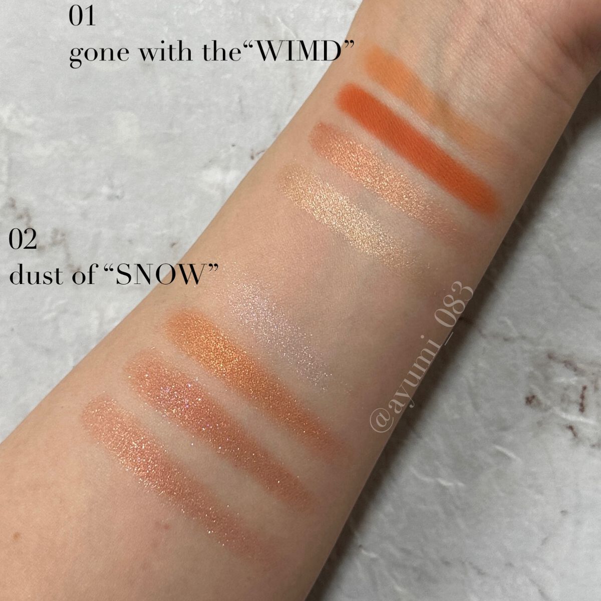 アイシャドウパレット 02 ダストオブスノー/4U2/アイシャドウパレットを使ったクチコミ（2枚目）
