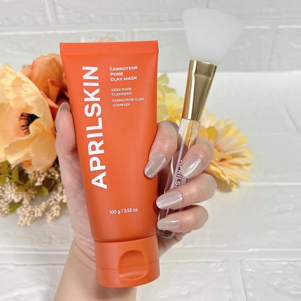 カロテン毛穴レスクレイパック/APRILSKIN/洗い流すパック・マスクを使ったクチコミ(4枚目)
