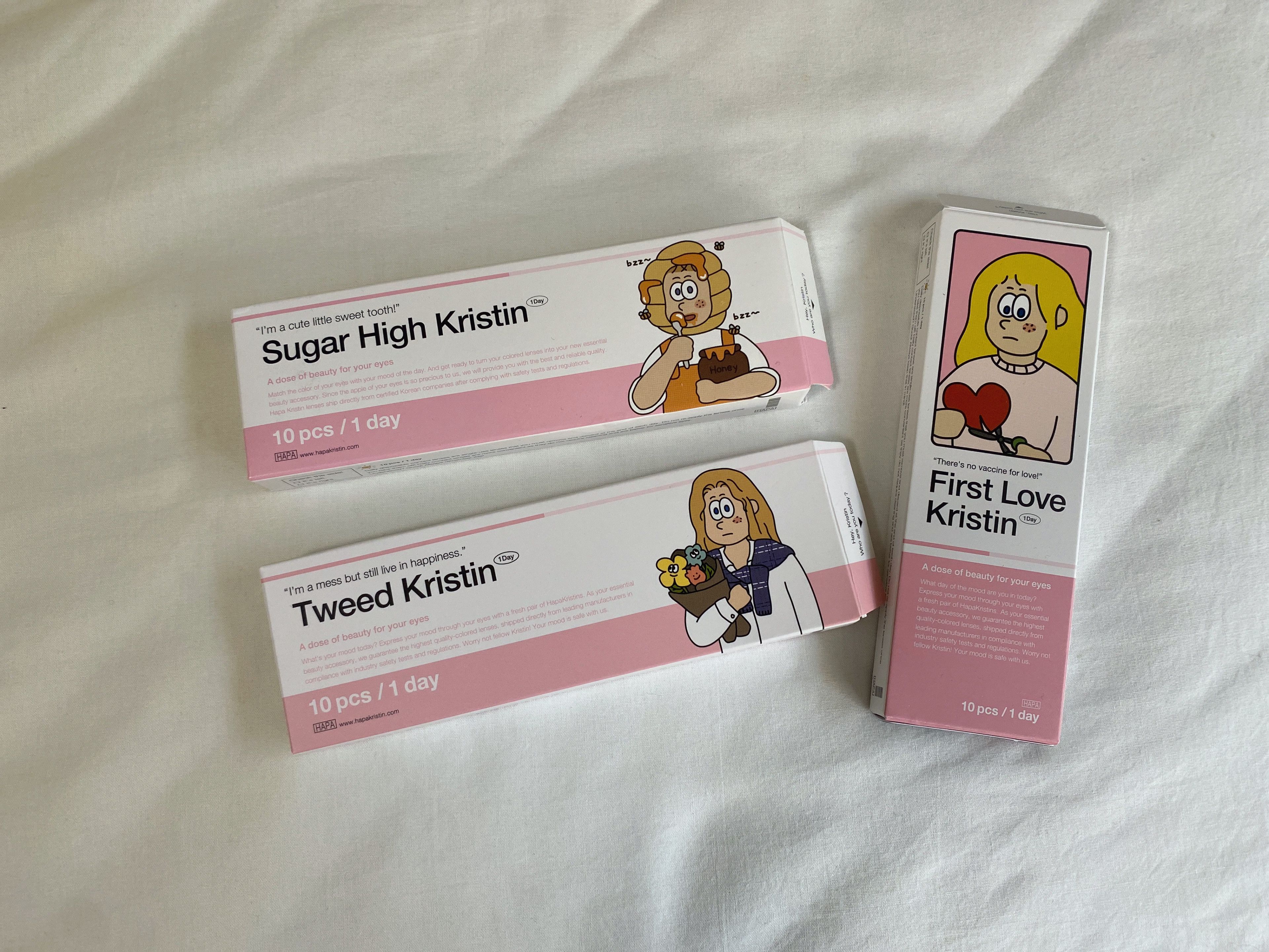 Tweed Kristin 1day/Hapa kristin/ワンデー（１DAY）カラコンを使ったクチコミ（1枚目）