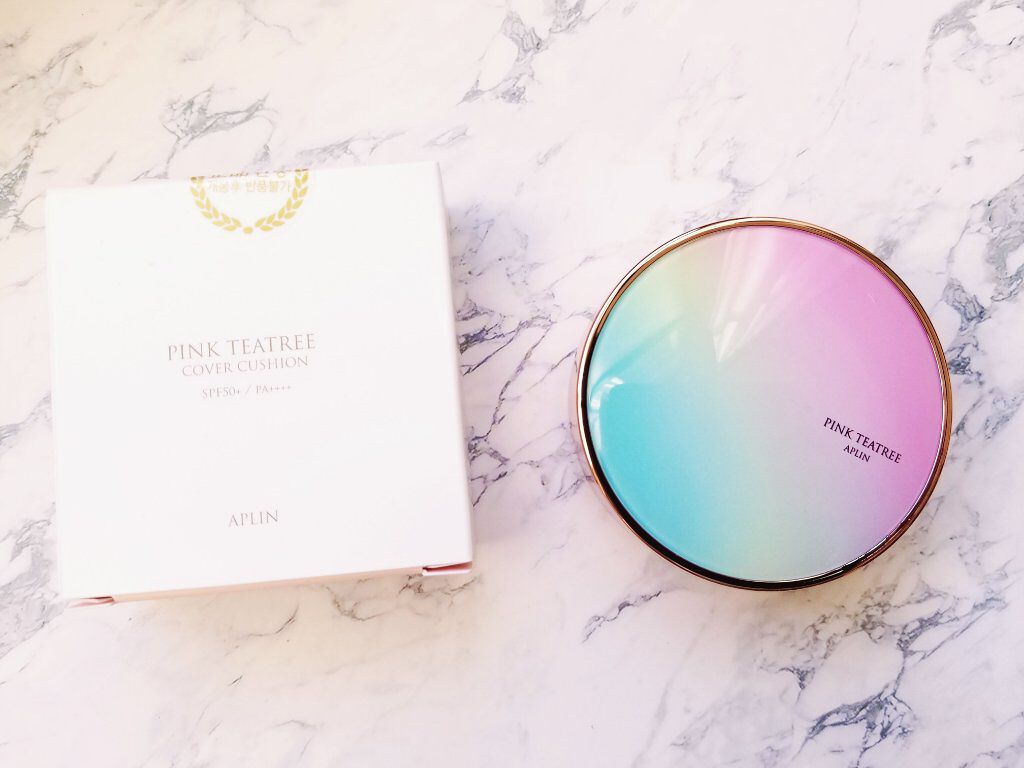 ピンクティーツリーカバークッション/APLIN/クッションファンデーションを使ったクチコミ(1枚目)