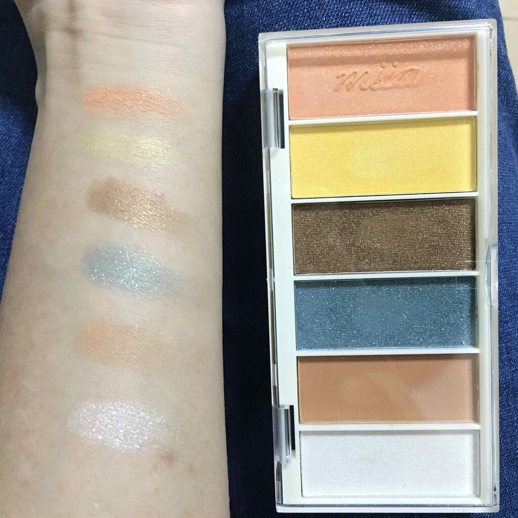 miia 6色アイシャドウ/DAISO/アイシャドウパレットを使ったクチコミ(1枚目)