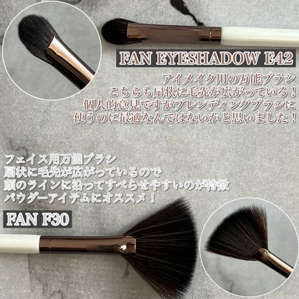 SIXPLUS エレガンスシリーズ ホワイトパール メイクブラシ11本セット/SIXPLUS/メイクブラシを使ったクチコミ(5枚目)