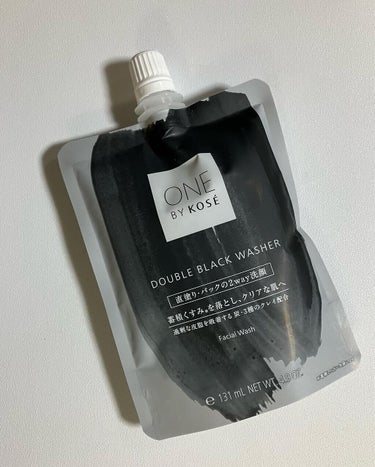 ダブル ブラック ウォッシャー/ONE BY KOSE/その他洗顔料を使ったクチコミ（1枚目）