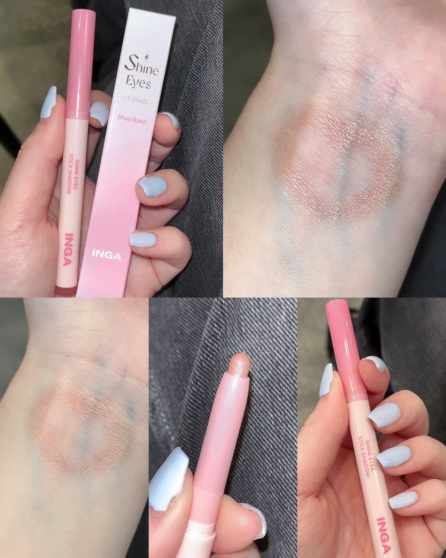 シャインアイズスティックシャドー/INGA/スティックアイシャドウを使ったクチコミ(2枚目)