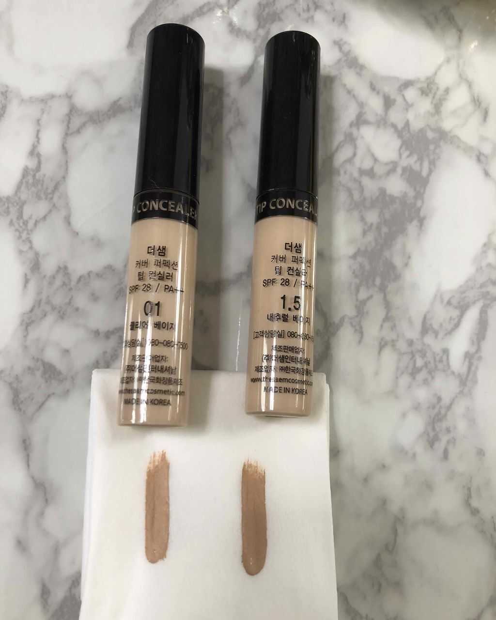 カバーパーフェクション チップコンシーラー/the SAEM/リキッドコンシーラーを使ったクチコミ（2枚目）