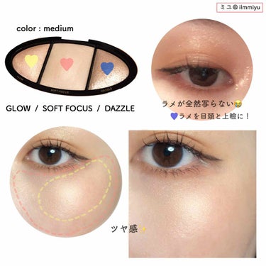 ボーン ディス ウェイ ターン アップ ザ ライト ハイライティング パレット/Too Faced/プレストパウダーを使ったクチコミ（2枚目）